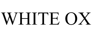 WHITE OX Trademark Image