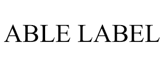ABLE LABEL Trademark Image
