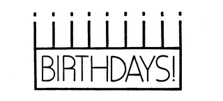 BIRTHDAYS! Trademark Image