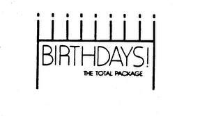 BIRTHDAYS! THE TOTAL PACKAGE Trademark Image