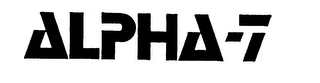 ALPHA-7 Trademark Image