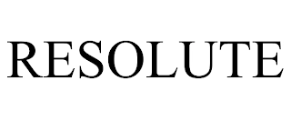 RESOLUTE Trademark Image