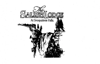 THE SALISH LODGE AT SNOQUALMIE FALLS. Trademark Image