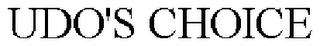 UDO'S CHOICE Trademark Image