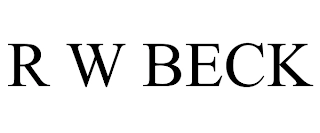 R W BECK Trademark Image