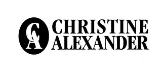 CHRISTINE ALEXANDER Trademark Image