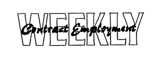 CONTRACT EMPLOYMENT WEEKLY Trademark Image