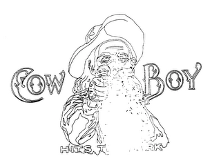 COWBOY HITS THE MARK Trademark Image