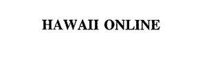 HAWAII ONLINE Trademark Image