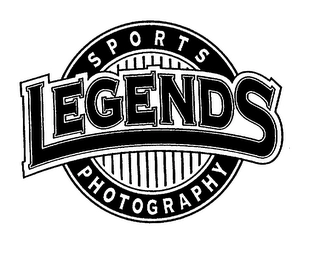 LEGENDS SPORTS PHOTOGRAPHY Trademark Image