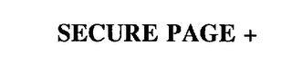 SECURE PAGE + Trademark Image