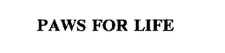 PAWS FOR LIFE Trademark Image