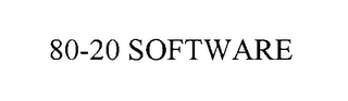 80-20 SOFTWARE Trademark Image