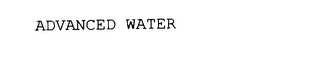 ADVANCED WATER Trademark Image
