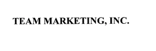 TEAM MARKETING, INC. Trademark Image