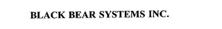 BLACK BEAR SYSTEMS INC. Trademark Image