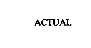 ACTUAL Trademark Image