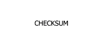CHECKSUM Trademark Image