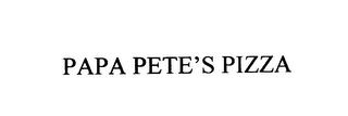 PAPA PETE'S PIZZA Trademark Image