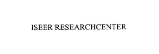 ISEER RESEARCHCENTER Trademark Image