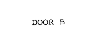DOOR B Trademark Image