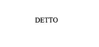 DETTO Trademark Image