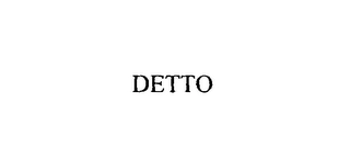 DETTO Trademark Image
