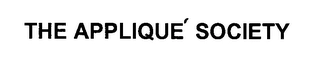 THE APPLIQUE SOCIETY Trademark Image