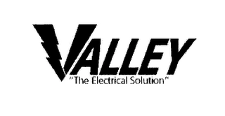 VALLEY "THE ELECTICAL SOLUTION" Trademark Image