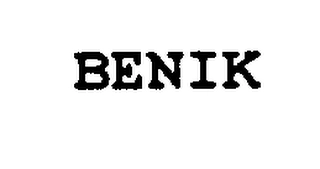 BENIK Trademark Image