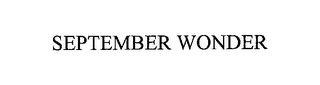 SEPTEMBER WONDER Trademark Image