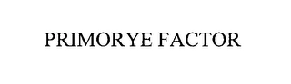 PRIMORYE FACTOR Trademark Image
