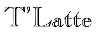 T' LATTE Trademark Image