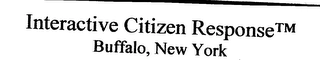 INTERACTIVE CITIZEN RESPONSE Trademark Image