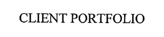 CLIENT PORTFOLIO Trademark Image
