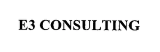 E3 CONSULTING Trademark Image