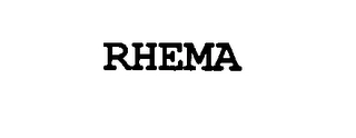 RHEMA Trademark Image