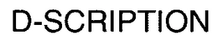 D-SCRIPTION Trademark Image