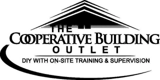 THE COOPERATIVE BUILDING OUTLET DIY WITH ON-SITE TRAINING & SUPERVISION Trademark Image