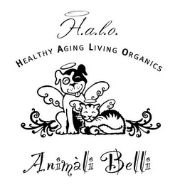 H.A.L.O. HEALTHY AGING LIVING ORGANICS ANIMALI BELLI Trademark Image