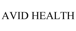 AVID HEALTH Trademark Image