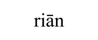 RIAN Trademark Image