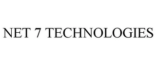 NET 7 TECHNOLOGIES Trademark Image