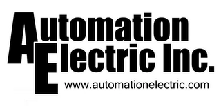 AE AUTOMATION ELECTRIC INC. WWW.AUTOMATIONELECTRIC.COM Trademark Image