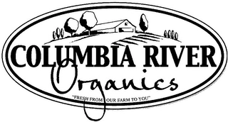 COLUMBIA RIVER ORGANICS "FRESH FROM OUR FARM TO YOU" Trademark Image