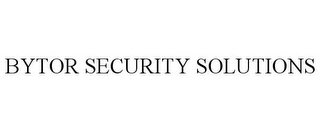 BYTOR SECURITY SOLUTIONS Trademark Image