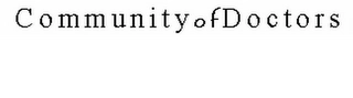 COMMUNITYOFDOCTORS Trademark Image