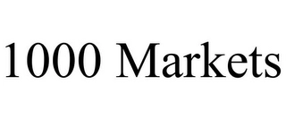 1000 MARKETS Trademark Image