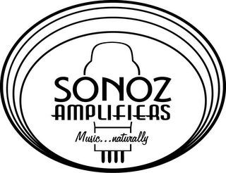 SONOZ AMPLIFIERS MUSIC... NATURALLY Trademark Image