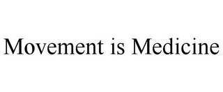 MOVEMENT IS MEDICINE Trademark Image